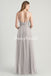 Popular A-line Tulle Spaghetti Straps V-neck Backless Bridesmaid Dress, FC5130