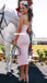 Spaghetti Straps Mermaid Sleeveless Tea-Length Bridesmaid Dress, FC5312