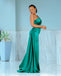 Gogeous Mermaid One-shoulder Slit Long Pleated Bridesmaid Dress, FC6651