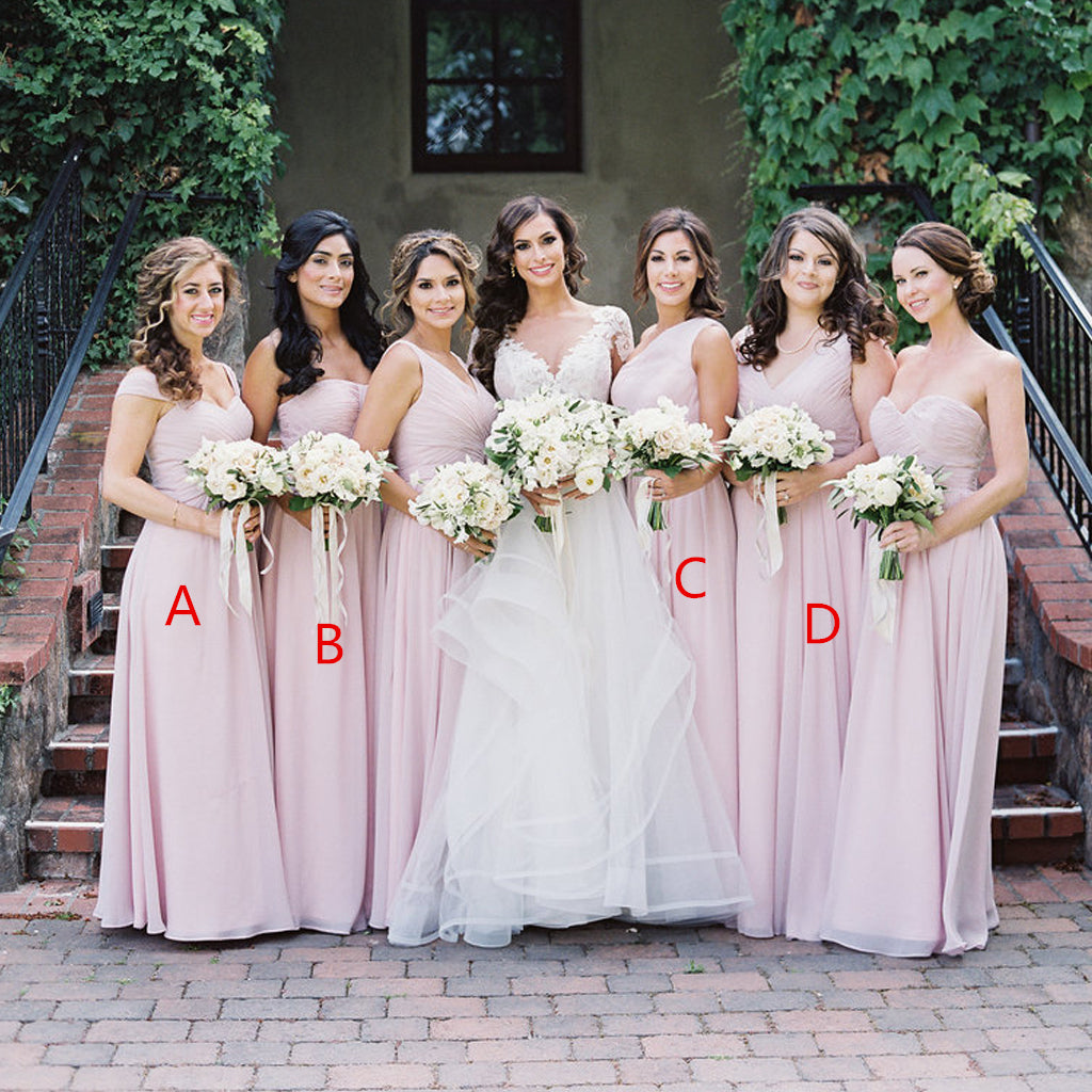 Bridesmaid Dress Color Swatch - Chiffon in Blush Pink