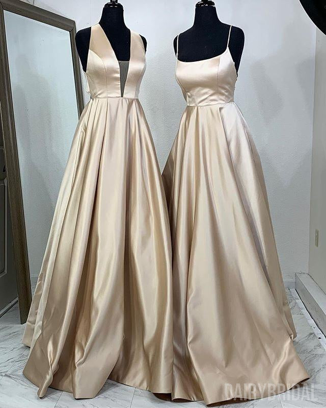 Different Styles A-Line Satin Backless Cheap Long Prom Dresses, FC2024 Dairy Bridal Different Styles A-Line Satin Backless Cheap Long Prom Dresses, FC2024 Dairy Bridal