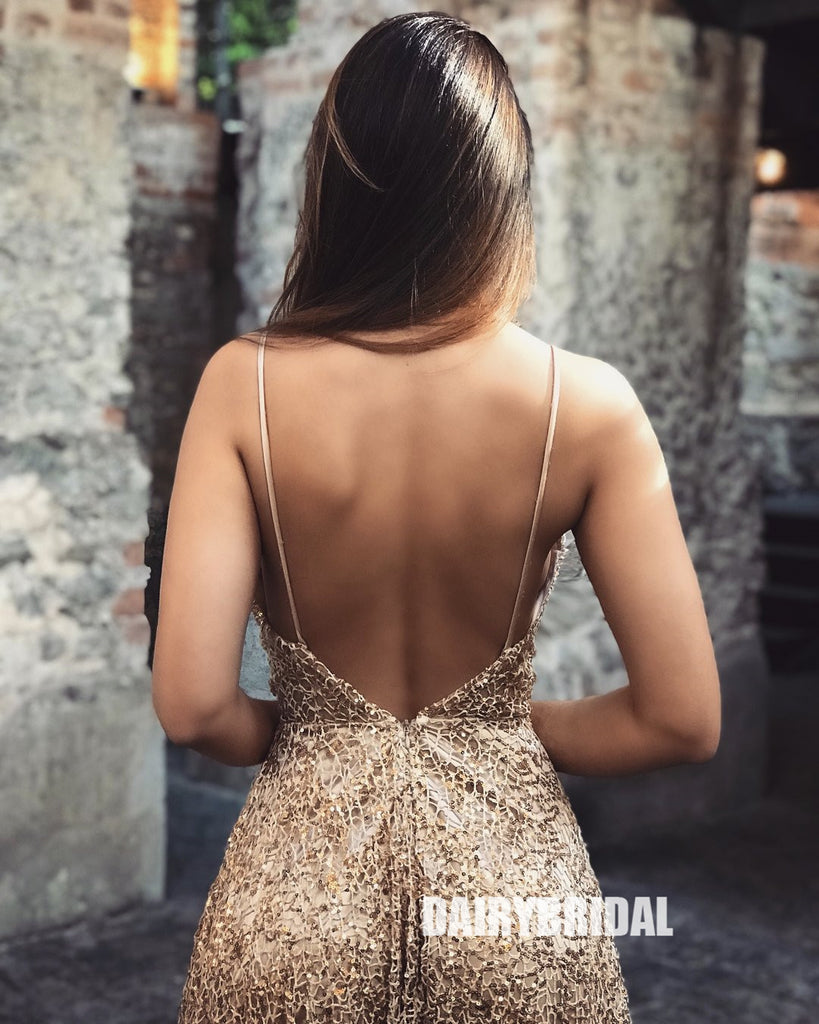 backless tulle prom dress Pink Tulle Long Backless Prom Dress A-Line V Neck Party Dress Pink / 14