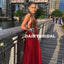 New Arrival Red Sexy Slit Prom Dresses, A-Line Backless Prom Dresses, D1291