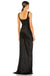 Gorgeous Black Soft Satin Sexy Slit Mermaid Prom Dresses, FC6263