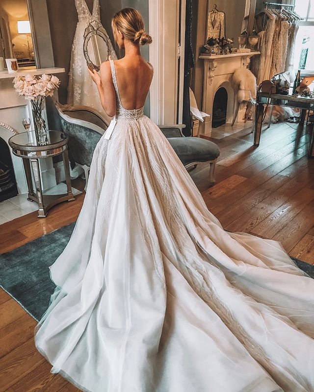 LUXURY, A-line wedding dress