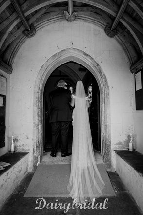 Off Shoulder A-line Satin Special Designed Elegant Wedding Dresses, FC2201